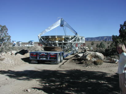 First dish reaches the central array area.
