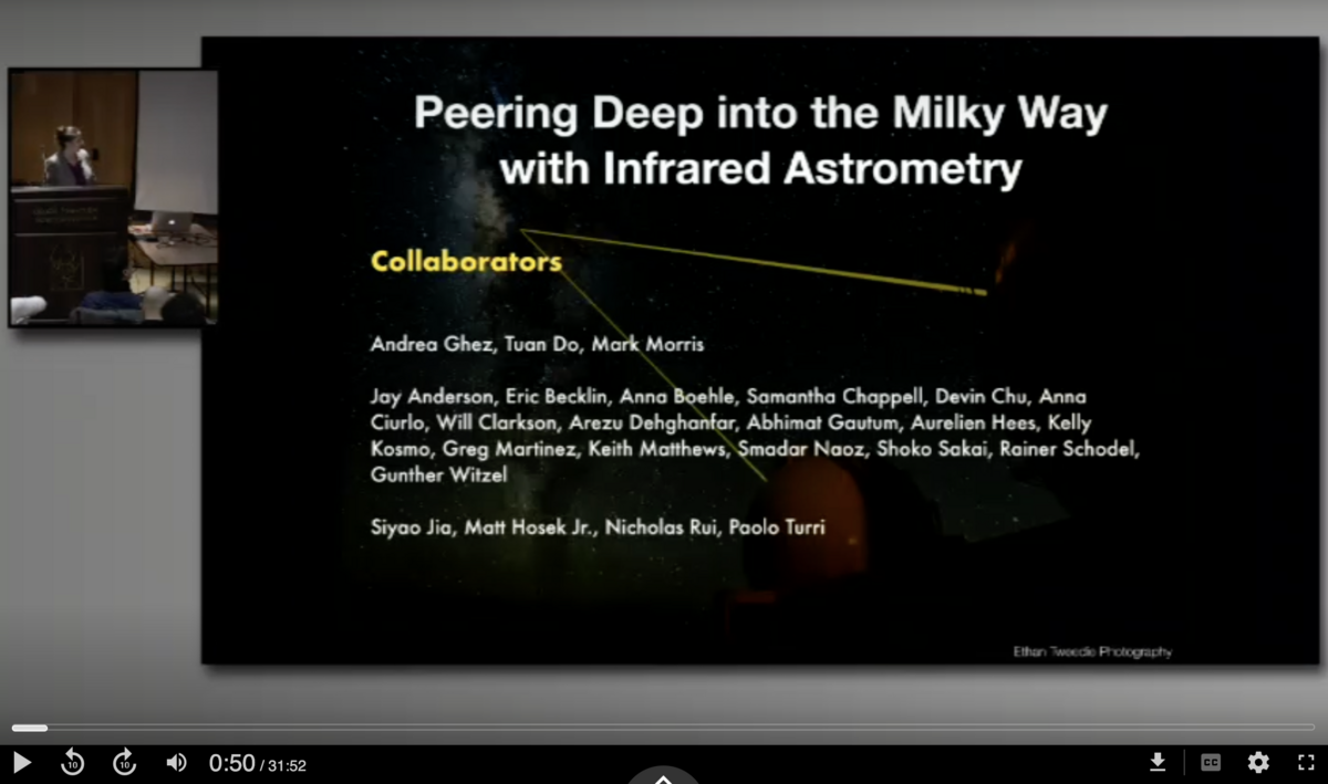 Screen shot of title sequence in video
