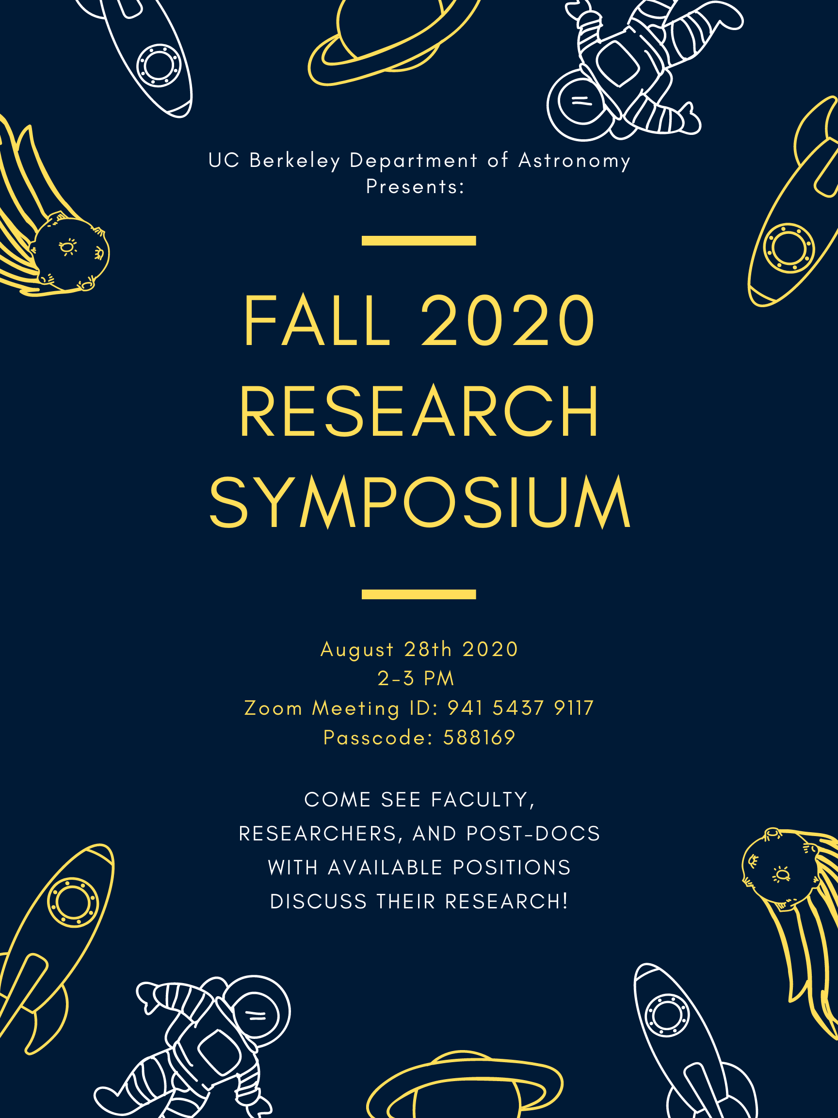 Fall 2020 Research Symposium -Astronomy Department